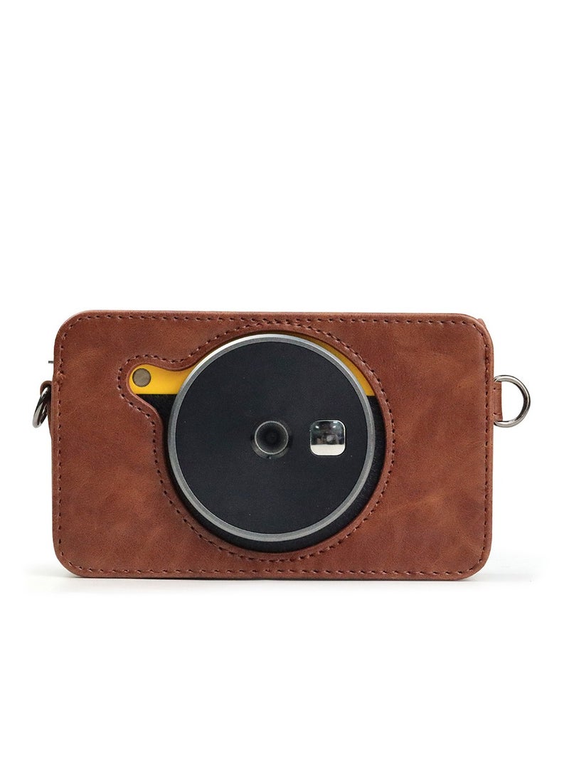 Generic - Mini Shot 2 Retro Case PU Leather Protective Case for Kodak C210R Lightweight and Portable Retro Camera Case Multifunctional Adjustable Shoulder - Image 1