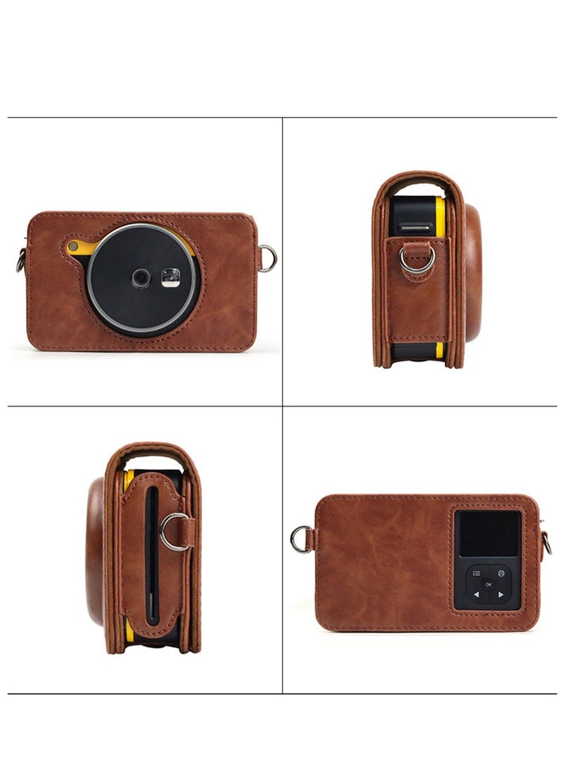 Generic - Mini Shot 2 Retro Case PU Leather Protective Case for Kodak C210R Lightweight and Portable Retro Camera Case Multifunctional Adjustable Shoulder - Image 1