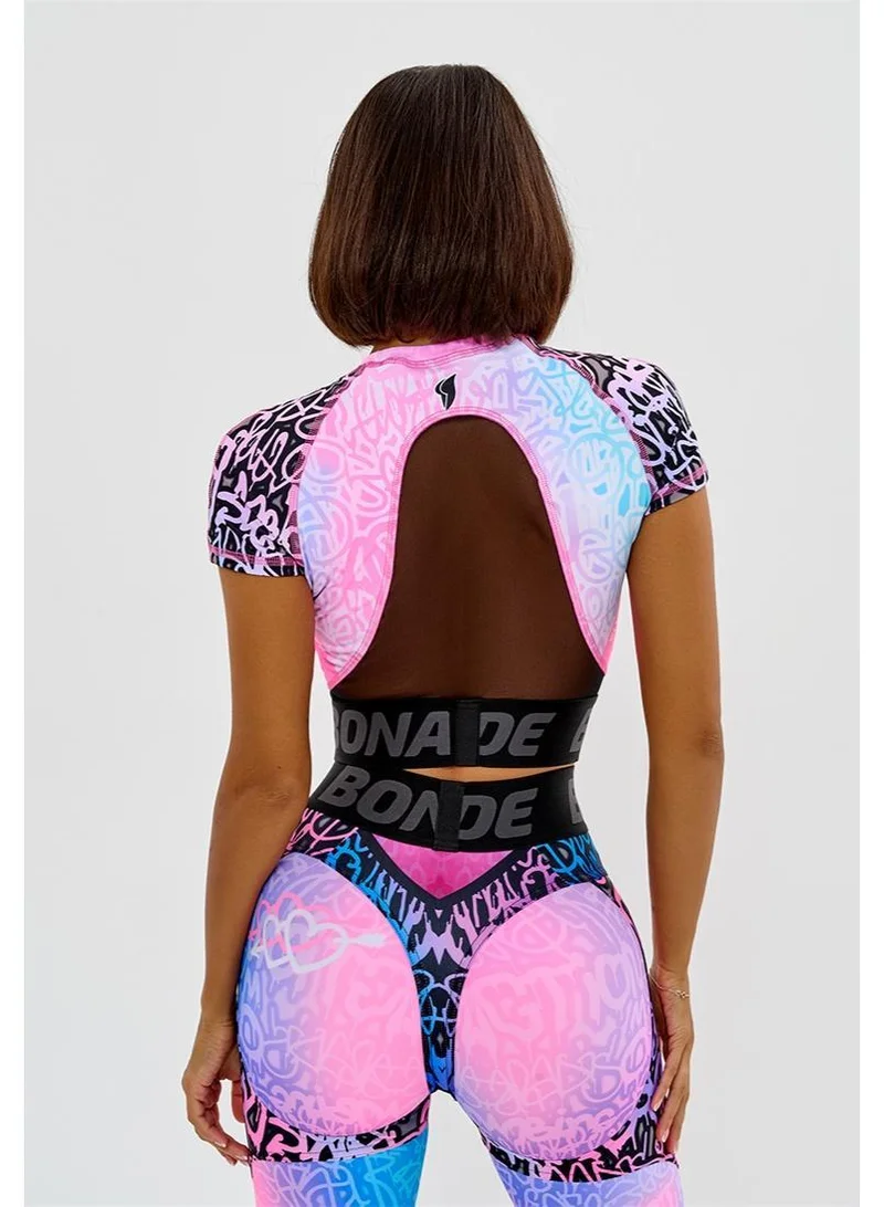 Bona Fide Hi-tech Shirt Graffiti Hi-tech Shirt Crop Long Sleeve Sports Bra for Women for Women | Best Price UAE