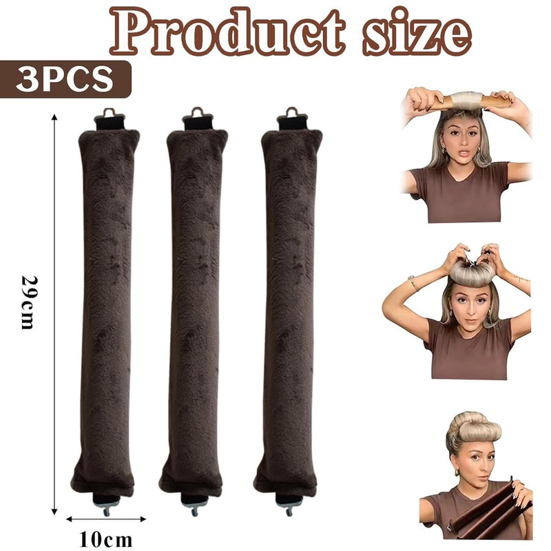 KRAMOX Flexible Curling Rod With Hook Satin Rollers for All Hair Types No Heat Curls Headband Overnight Heatless Hair Curler for Natural Hair - Image 3