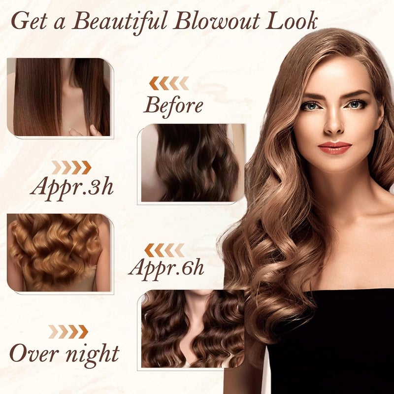 KRAMOX Flexible Curling Rod With Hook Satin Rollers for All Hair Types No Heat Curls Headband Overnight Heatless Hair Curler for Natural Hair - Image 5