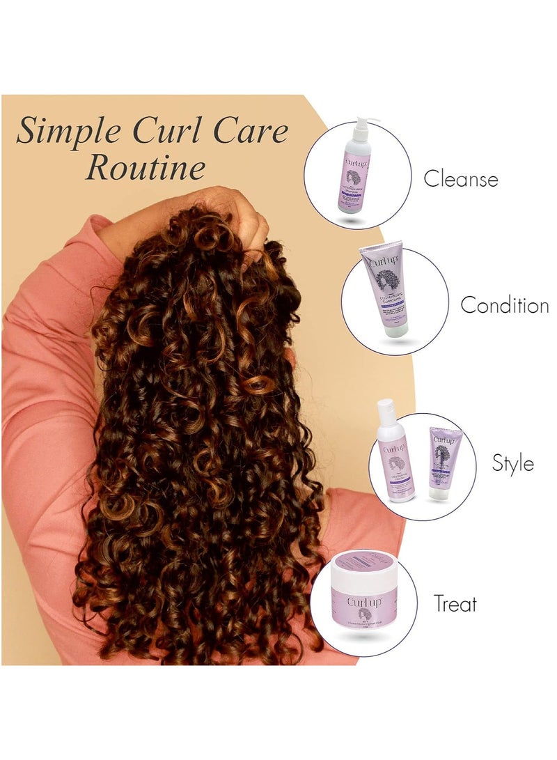 كيرل أب قناع ترطيب مكثف للشعر المجعد خالٍ من الكبريتات والبارابين والسيليكون 200 جرام - Image 2