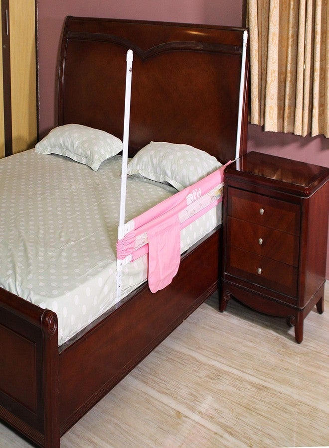 Vic Kid® Adjustable Baby Bedrail Guard Bed Fence Size: L 148cm* H 66cm (Pattern : Pink ABCD) - Image 2