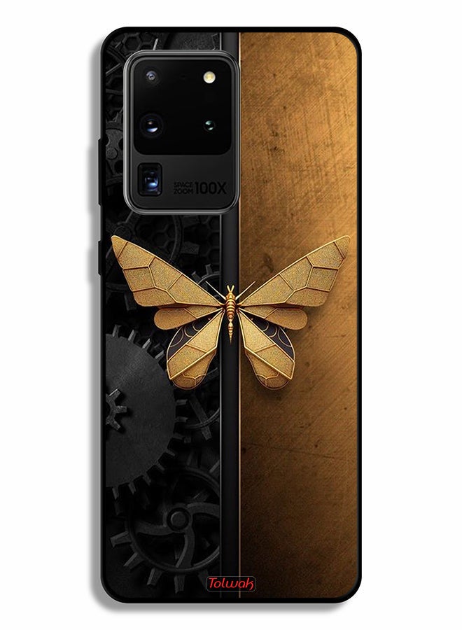 Tolwak Samsung Galaxy S20 Ultra Protective Case Cover Steel Butterfly - Image 2