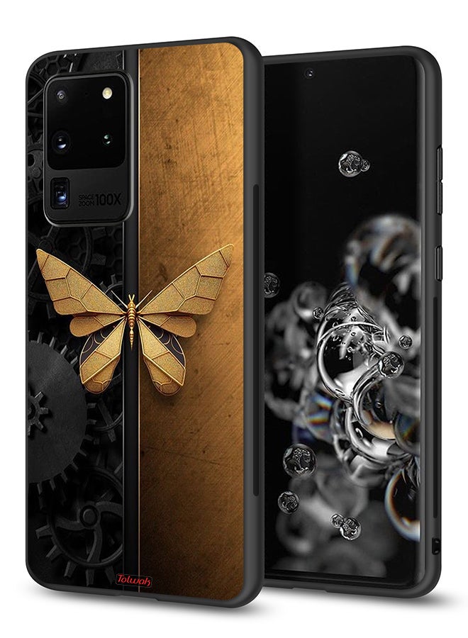 Tolwak Samsung Galaxy S20 Ultra Protective Case Cover Steel Butterfly - Image 1