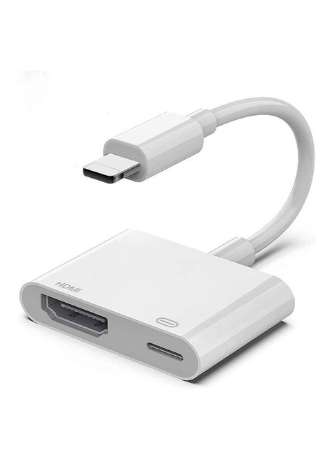 [Apple MFi Certified] Lightning to HDMI Adapter for iPhone 1080P HDMI Digital AV Adapter Sync Screen Connector with Charging Port Support for iPhone 11 XS XR X 8 7 iPad iPod on HD TV Monitor Projector
