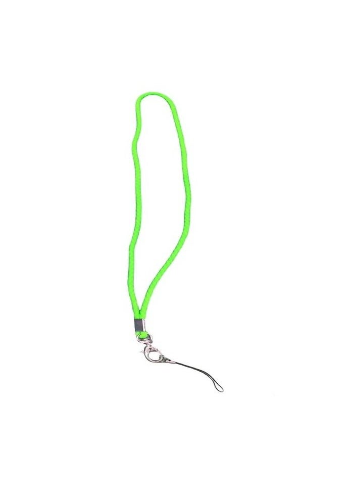 Generic Neck and wrist strap for phone mount fit all smart phones color Green 