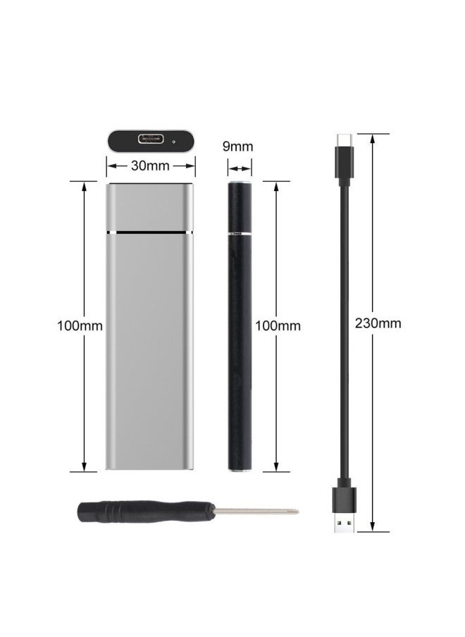 Generic Cross Border M.2 Mini Solid State SSD High Speed Transfer 1TB 2TB 4TB 8TB Portable External Hard Drive-Capacity:1TB-Interface:Gold  - Image 2