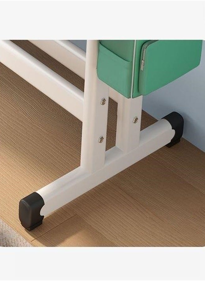 fashionhome - Modern Ergonomic Design Adjustable Height Student Desk with Storage Drawers Study Reading and Drawing Workstation Table Kids Furniture 60 x 40 x 76 and 38 x 36 x 42 Centimeter - Image 1