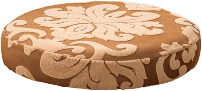 klarako Bar Stool Covers Elastic Bar Round Chair Covers Washable Stool Cushion Slipcover for Home Bar Hotel Use, 1114 Inch Dia Stool Brown - Image 5