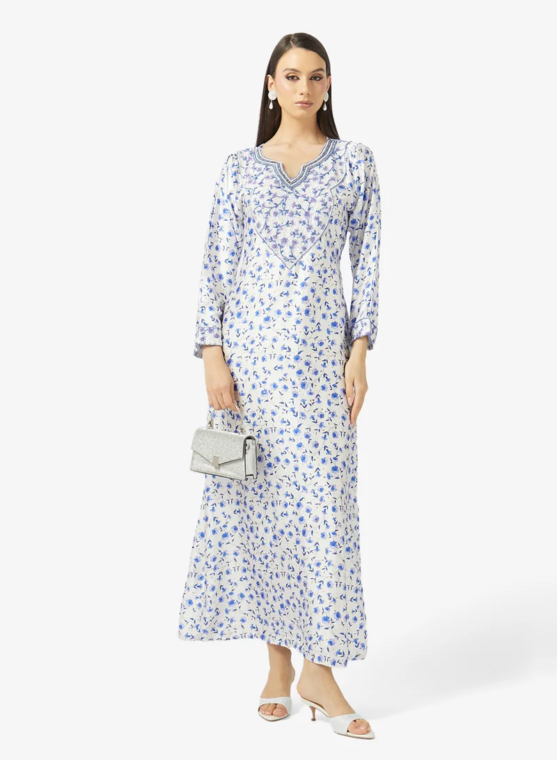 Arabian Closet  Embellished Belted Jalabiya for Women | Best Price UAE