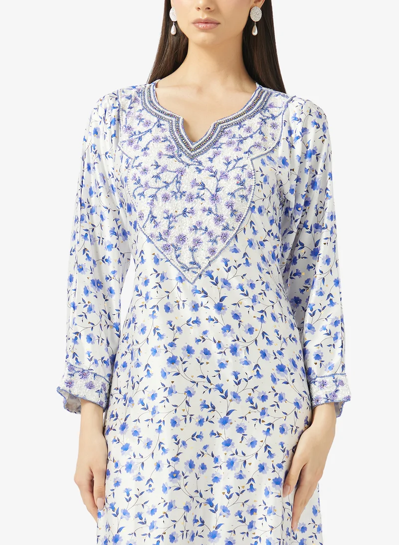 Arabian Closet  Embellished Belted Jalabiya for Women | Best Price UAE