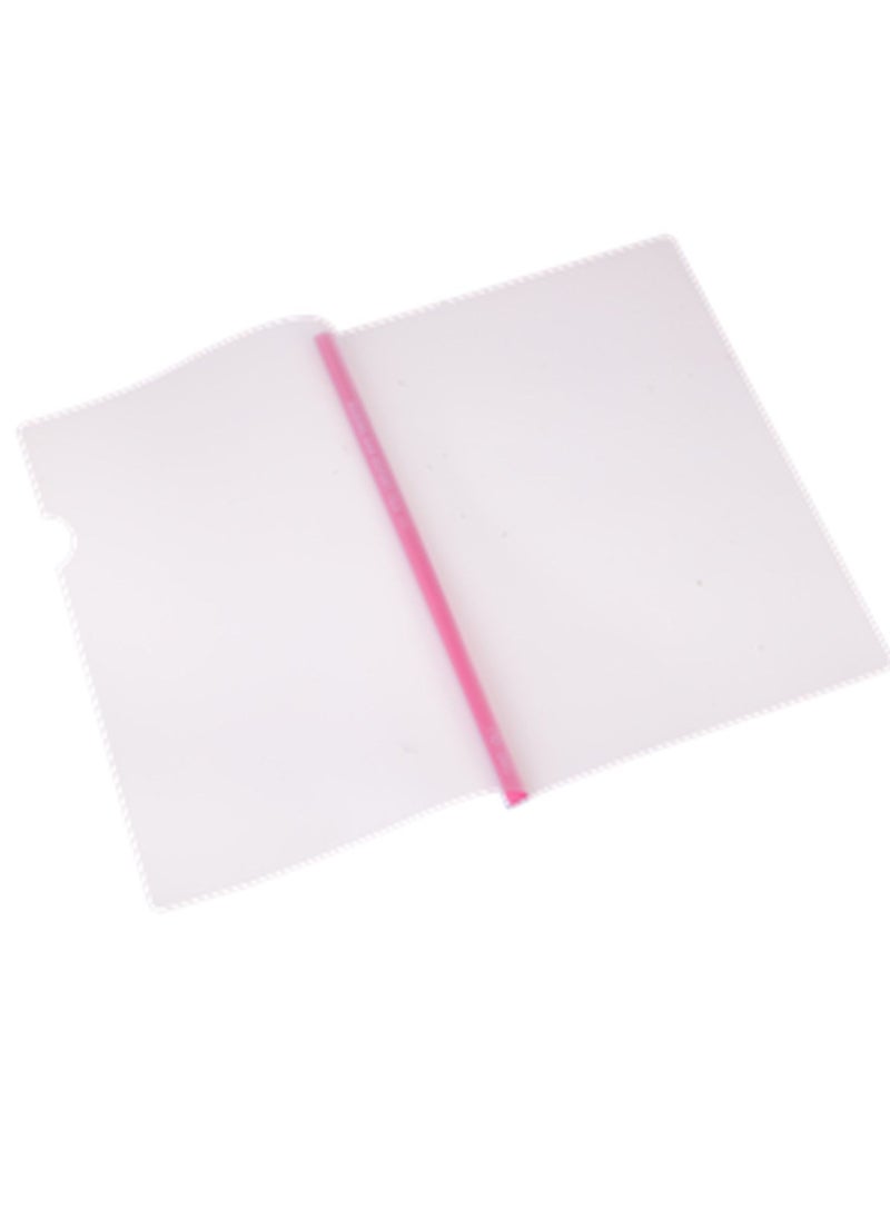 Deli - 5-Piece Report File With Pink Sliding Bar - Image 1