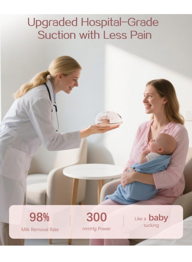 chiteng Electric Breast Milk Pump with Heated Base, Hands Free Breast Pump, Wearable Breastfeeding Pump with Voice Reminder & Auto-Stop Function, 4 Modes/ 12 Levels Hospital Grade Suction, 1200mAh Long Battery Life - Image 5