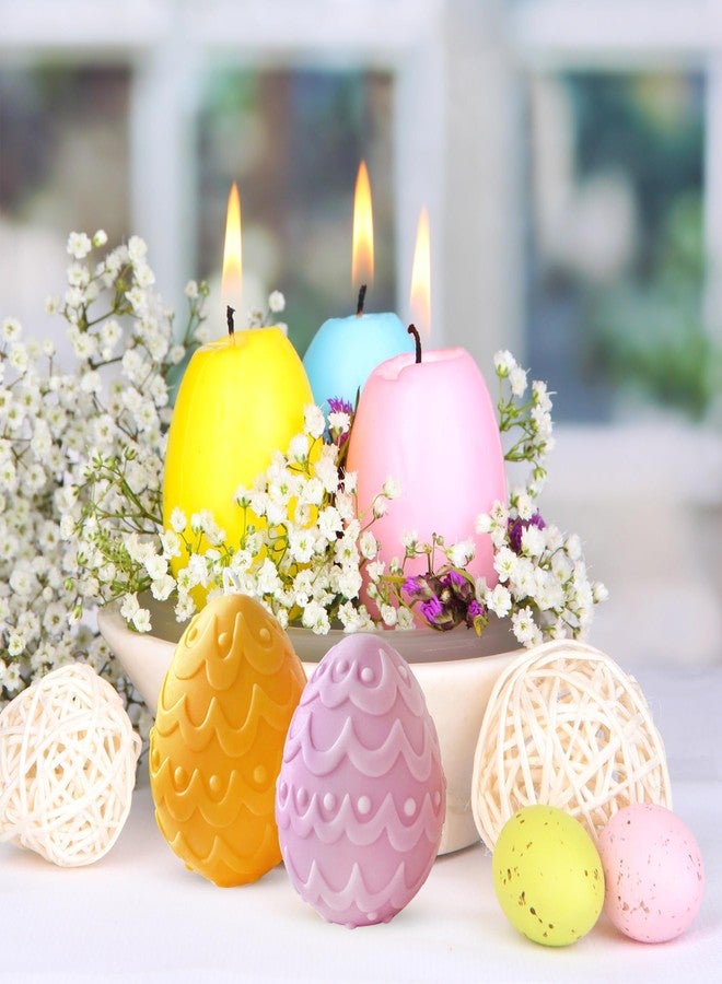 ZAKVOOR Easter Candle Molds 3D Egg Shaped Resin Casting Mould for DIY Candle Making, Soap, Chocolate, Holiday Decorations - Image 3