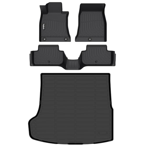 Wailtnb-Car Floor Mats & Cargo Mat Custom for 2019-2025 2026 Genesis G70 RWD Waterproof Durable All Weather Protection Floor Liner Full Set Genesis G70 Accessories Black - Image 1