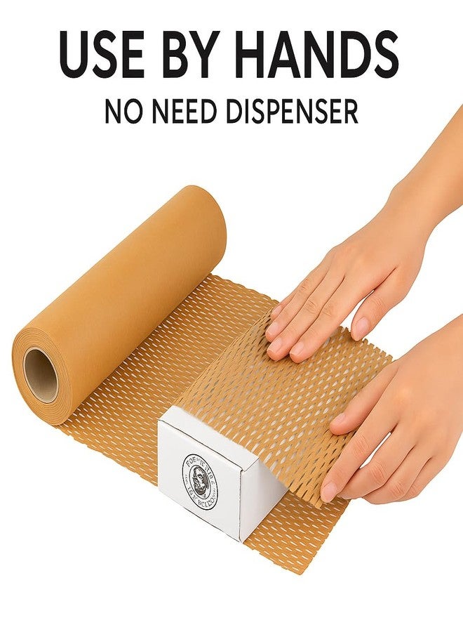 JPPL Honeycomb Paper Roll 390mm x 10 Meters Expands to 16 Meters Brown Eco-Friendly Cushioning Wrap Plastic-Free Alternative for Packing Fragile Items 20 Parcel Packs Durable Protective Packaging - Image 5