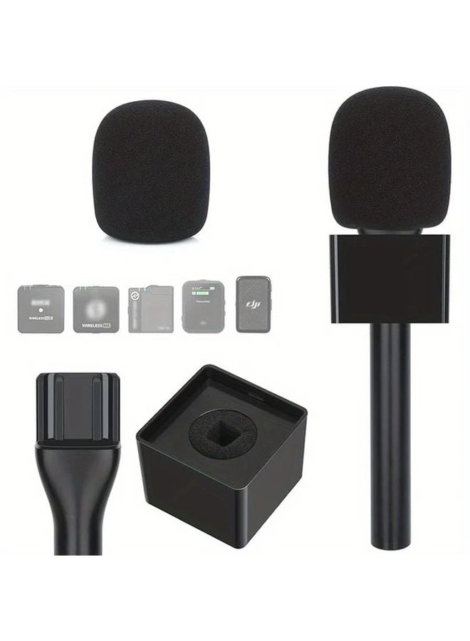 1 PC Lavalier Microphone Stand For RODE Wireless GO GO 2 ME Pro And DJI Microphone 1 2 With Flag And Foam Windshield - Image 1