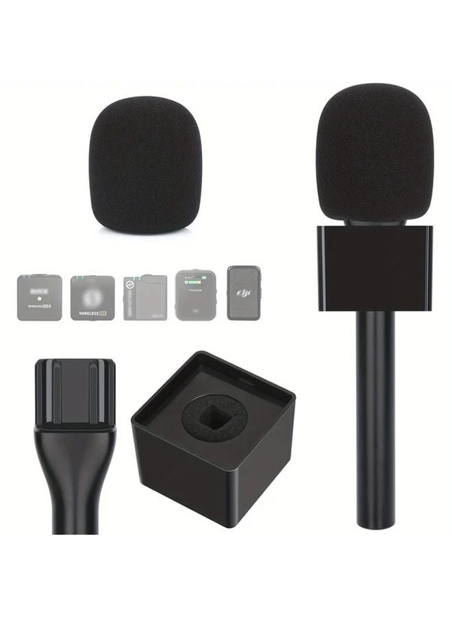 1 PC Lavalier Microphone Stand For RODE Wireless GO GO 2 ME Pro And DJI Microphone 1 2 With Flag And Foam Windshield - Image 2