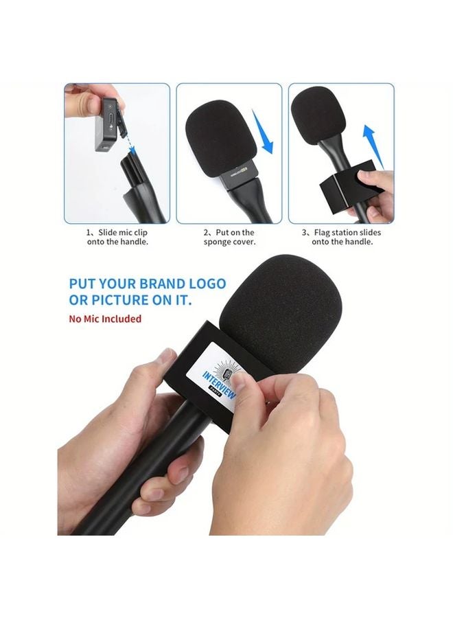 1 PC Lavalier Microphone Stand For RODE Wireless GO GO 2 ME Pro And DJI Microphone 1 2 With Flag And Foam Windshield - Image 5