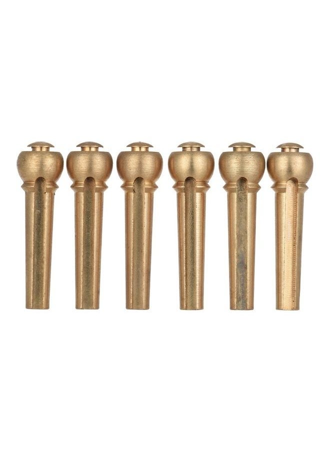 NIBEMINENT Pack Of 6 Acoustic Guitar Brigde End Pins 