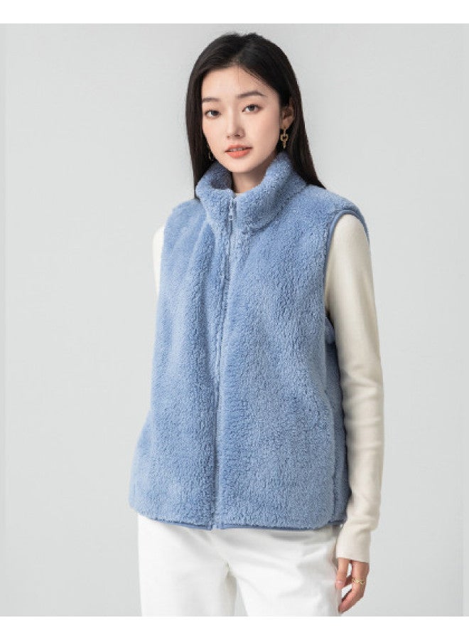 Flying in the snow Women's Autumn/winter Fashion Vest, Soft Touch, Casual Series, Home Wear, Warm, Zippered Style - Image 1