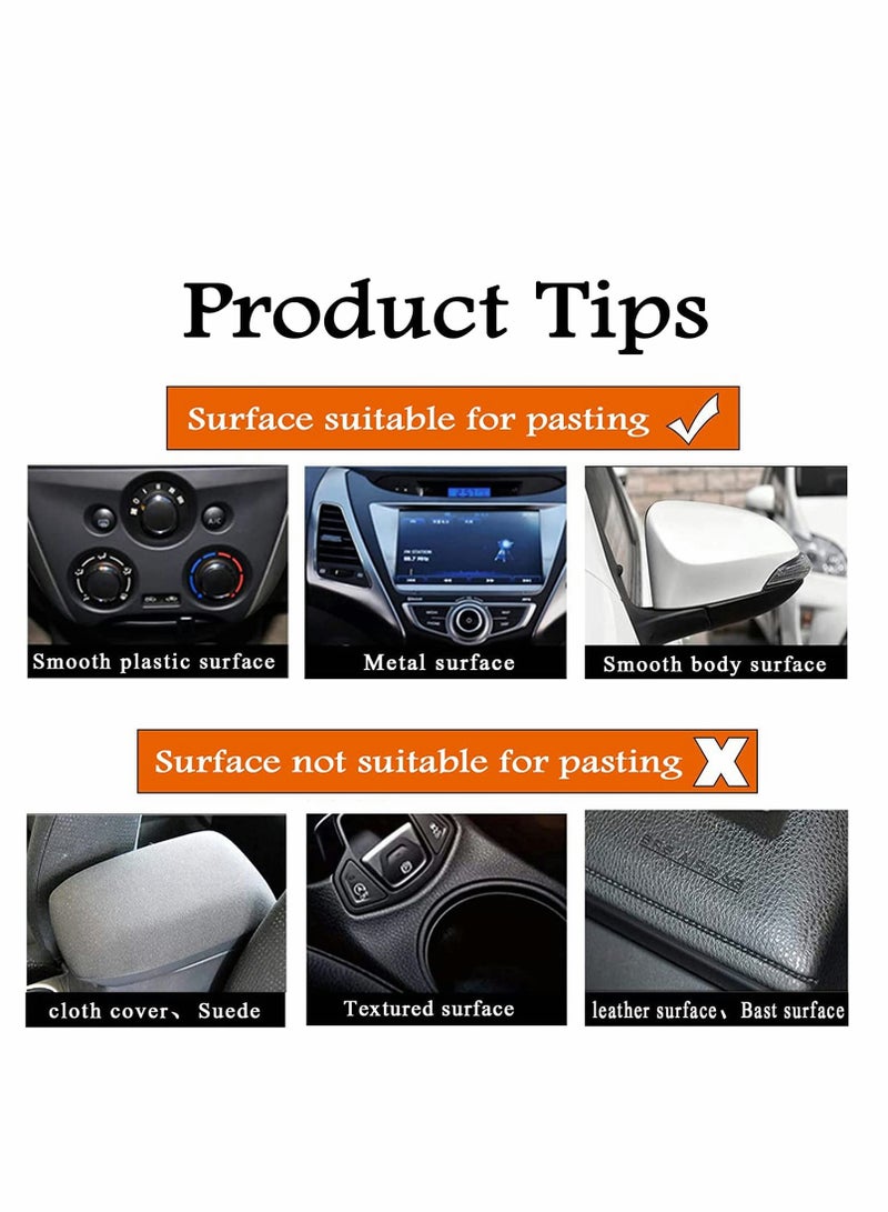 Excefore Carbon Fiber Vinyl Wrap for Cars DIY Wrap Sheet Roll Film Sticker Decal Adhesive Cars Auto 3D Carbon Fiber Vinyl Wrap Sheet Decoration for Car Motorcycle Wrap DIY Interior Exterior (Blue) - Image 2