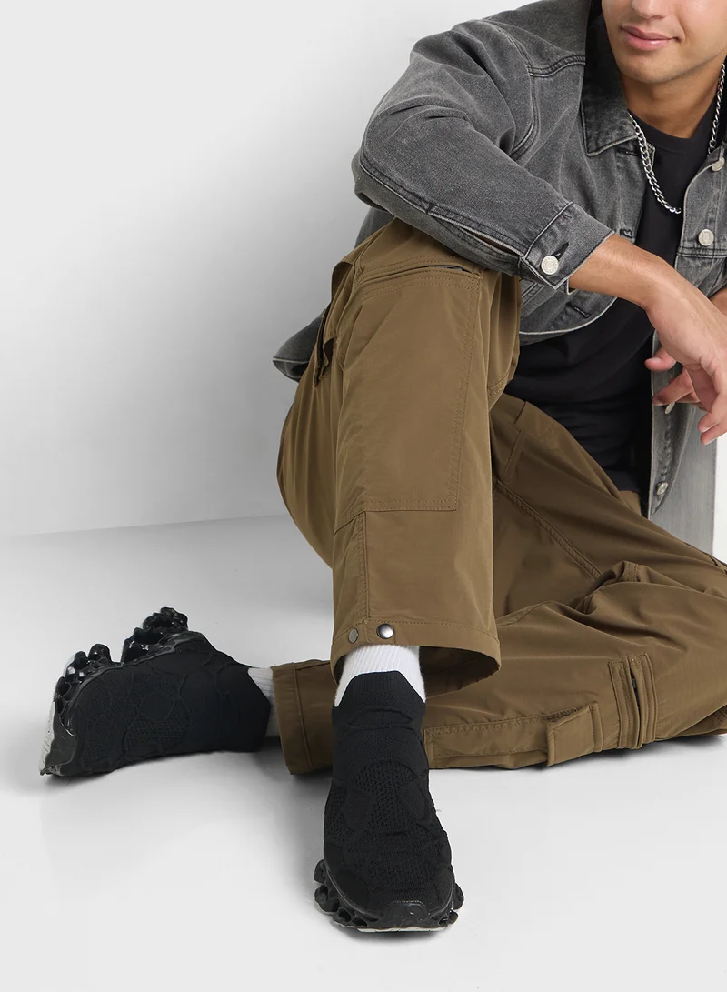 سفنتي فايف Elevated Flex Outsole Knitted Pull On Sneakers