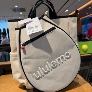 lululemon pickleball bag Lulu Tote Light Blue Confetti Perfectly sized for small rackets lululemon Racket Bag 19L -