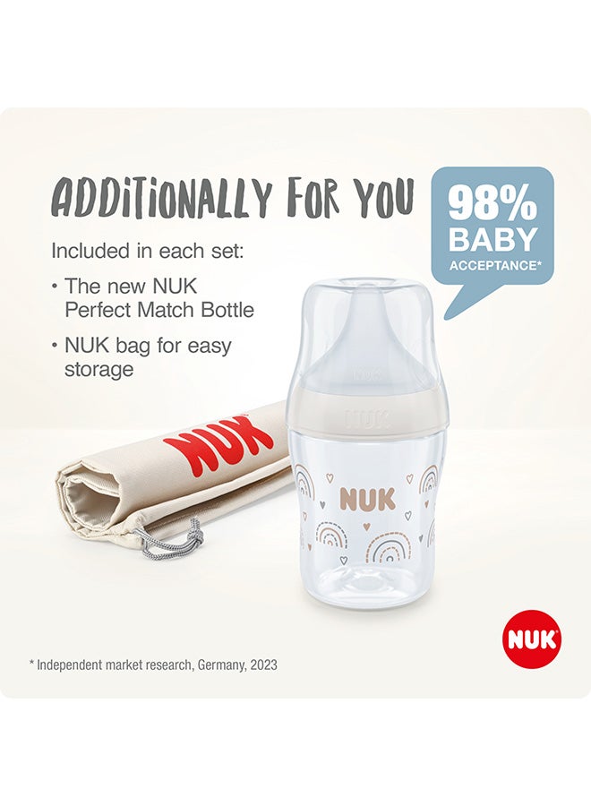 NUK Soft And Easy Electric Breast Pump, Breast Attachments Made Of 100% Silicone, Small, Light And Quiet, Battery For Travel, Breast Attachments 24 Mm And 27 Mm, 1 X Perfect Match Baby Bottle - Image 5