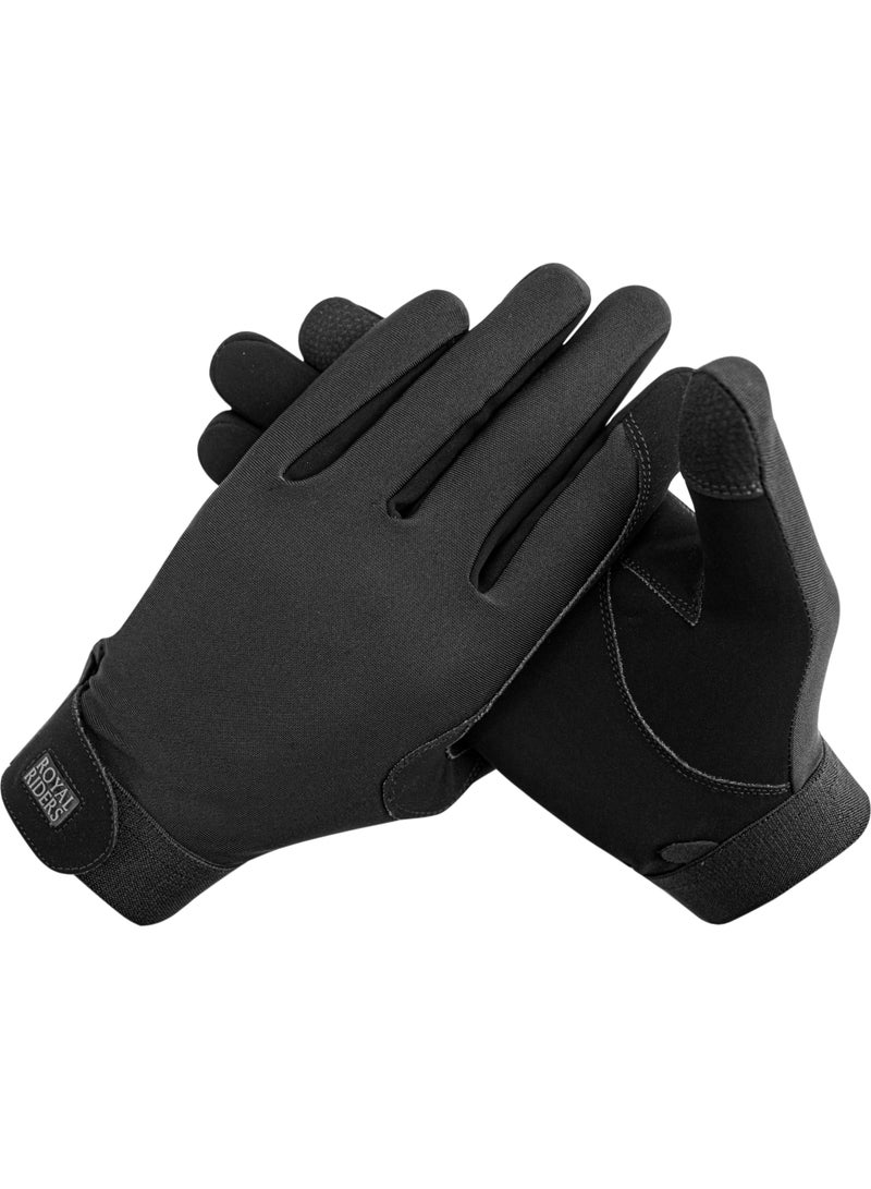 ROYAL RIDERS® 2055 Quad-Fit Premium Nubuck Suede Riding Gloves for Men & Women - #10062055 - Image 2