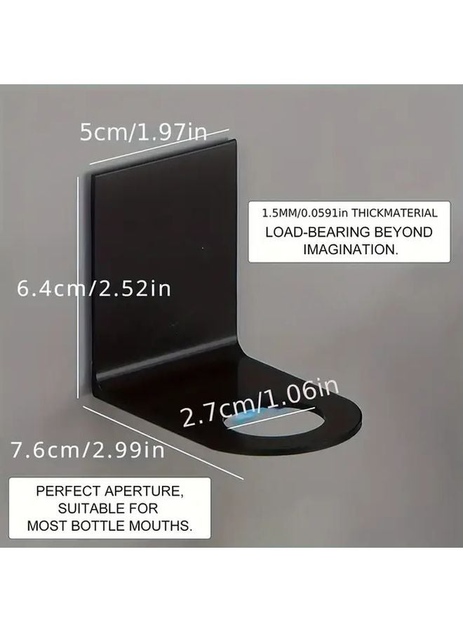 3pcs Stainless Steel Shampoo Gel Bottle Rack Suction Wall Mount For Kitchen Bathroom - Image 4