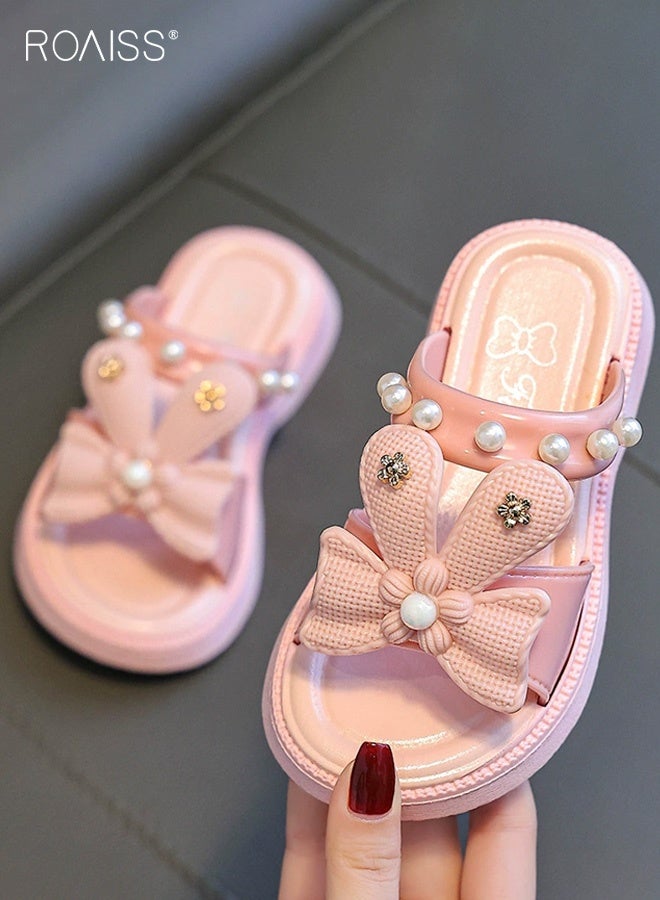 roaiss Girls Summer Sandals, Comfort Slippers with Non-slip Sole, Breathable Lightweight Slides with Adorable Design, Casual Beach Shoes for Girls, Suitable for Indoor and Outdoor Wear - Image 3