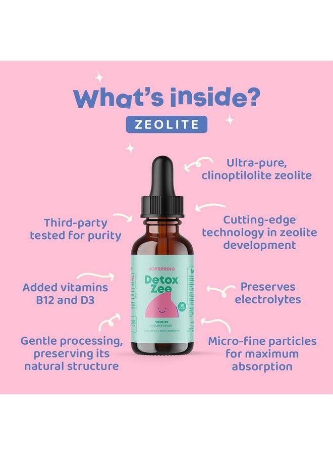 JoySpring Zeolite for Kids - Zeolite Drops Kids Will Love - Berry Flavored Zeolite Kids Will Love - Fortified with Vitamin D3 - Zeolite for Urban Life, Gut Support & Speech - 30 Day Supply - Image 2