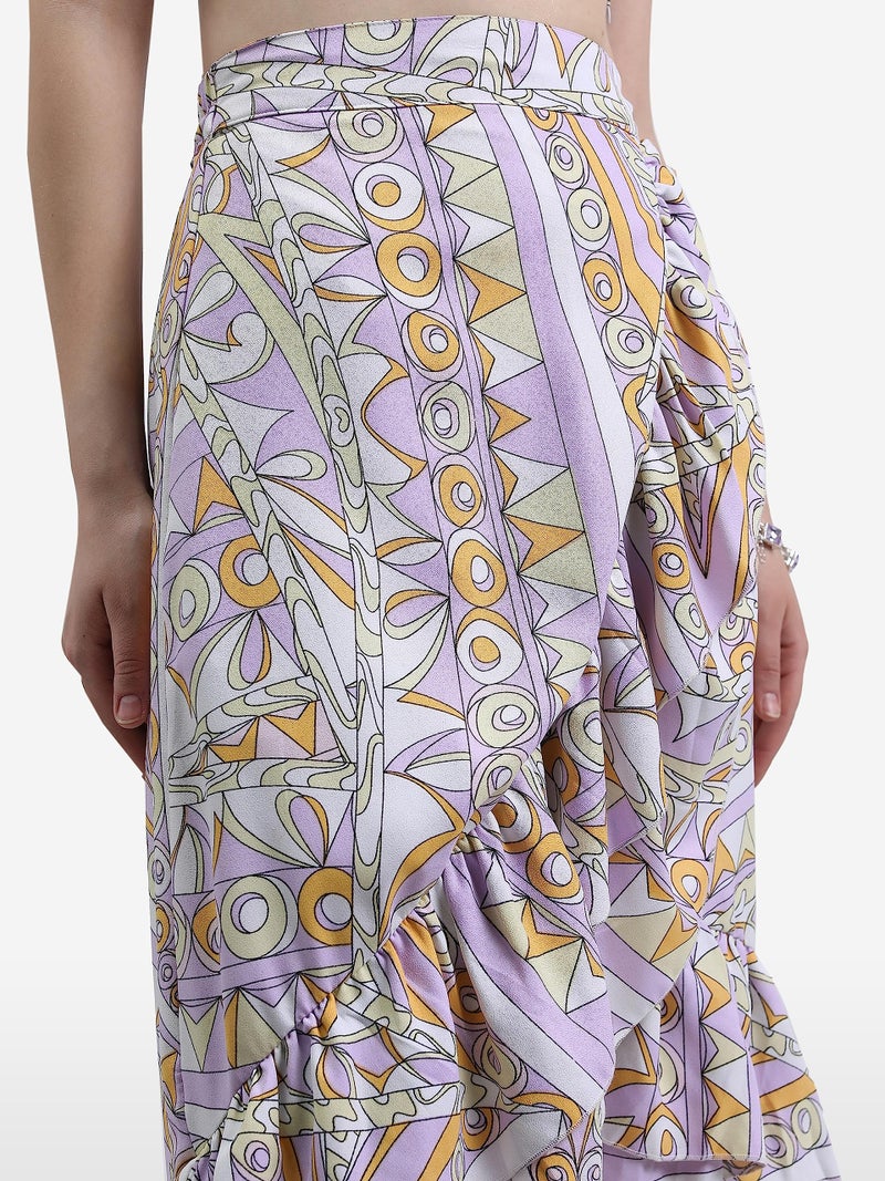 KETCH Women Western Casual FIT Co-Ord Set(KHCE000060_Lavender_S) - Image 2