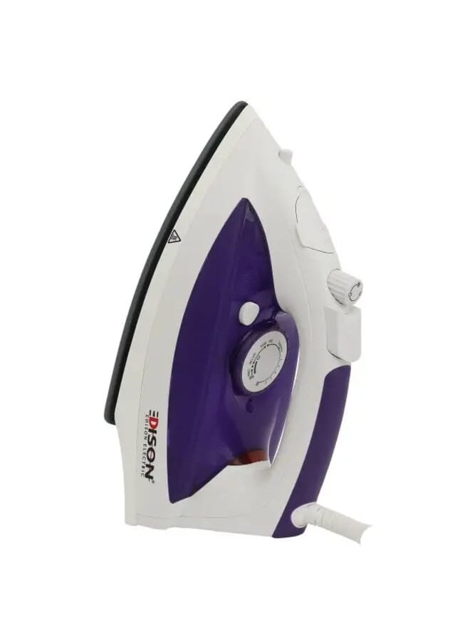 EDISON Steam Iron Purple Ceramic 280ml  2200W  - Image 3