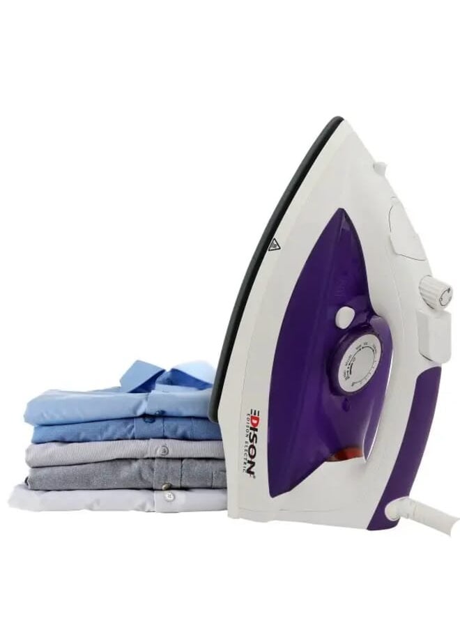 EDISON Steam Iron Purple Ceramic 280ml  2200W  - Image 4