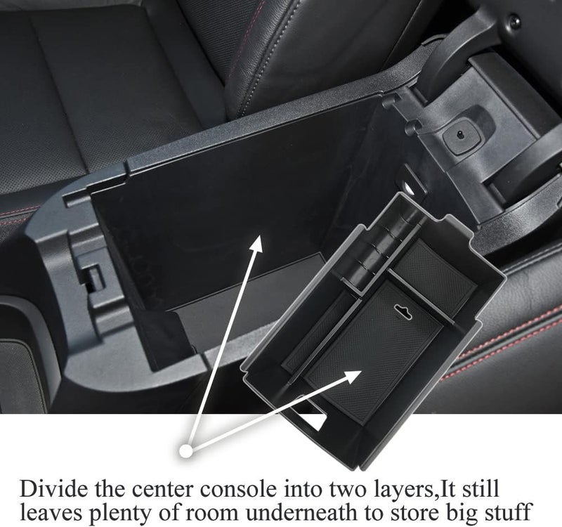 Vesul Armrest Secondary Storage Box Glove Pallet Center Console Tray Fits on Chevrolet Equinox 2018 2019 - Image 3