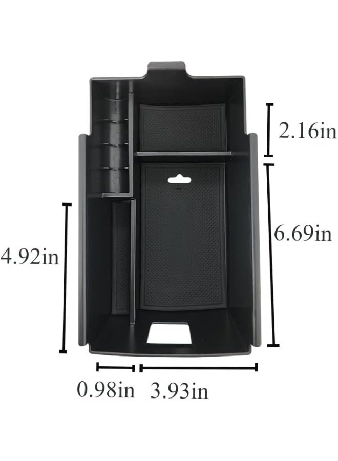 Vesul Armrest Secondary Storage Box Glove Pallet Center Console Tray Fits on Chevrolet Equinox 2018 2019 - Image 5