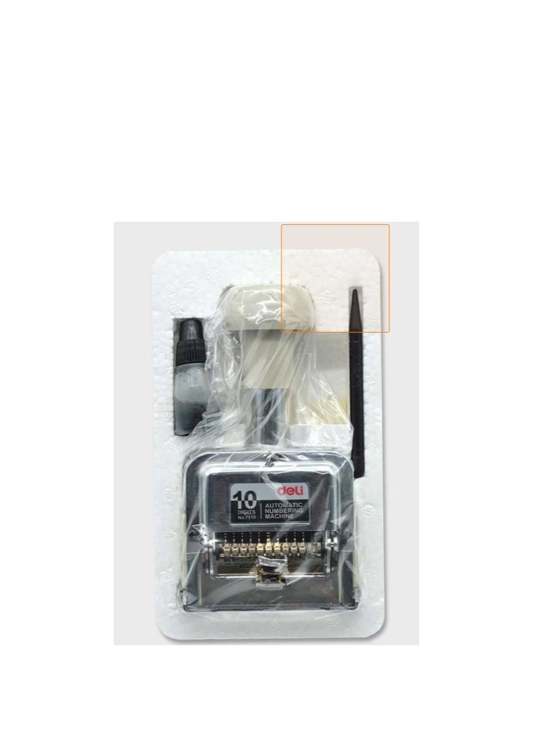 Deli - 10-Digit Numbering Machine With Auto Shifting Mechanism - Image 1