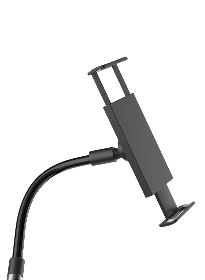 porodo Lazy Man Stand with Magnetic Suction 92cm Height /Bracket Stand for Phone & Tablet / Magsafe Compatible/ Universal, Adjustable Stand for Hands-Free Use/ Foldable & Adjustable Phone Holder - Black - Image 3