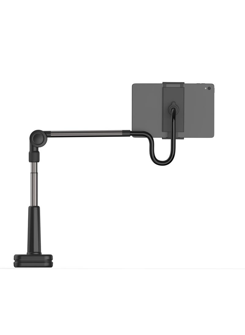 porodo Lazy Man Stand with Magnetic Suction 92cm Height /Bracket Stand for Phone & Tablet / Magsafe Compatible/ Universal, Adjustable Stand for Hands-Free Use/ Foldable & Adjustable Phone Holder - Black - Image 2