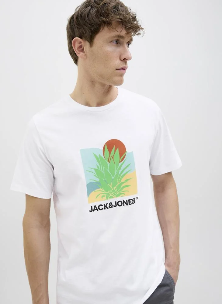JACK & JONES JJBARBADOS TEE SS CREW NECK
