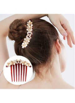 2Pcs 7 Teeth Hair Side Combs Pearl Crystal Rhinestone Floral Twist Combs Rhinestone Flower Hairpin Decorative Hair Combs Accessories For Women (2 Style) - pzsku/Z82AD1F548A1663CDFDFCZ/45/_/1696663405/95df5270-b295-4388-9470-1ad6b88db7cc