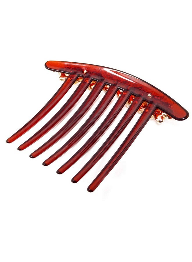 HONBAY 2Pcs 7 Teeth Hair Side Combs Pearl Crystal Rhinestone Floral Twist Combs Rhinestone Flower Hairpin Decorative Hair Combs Accessories For Women (2 Style) - Image 5