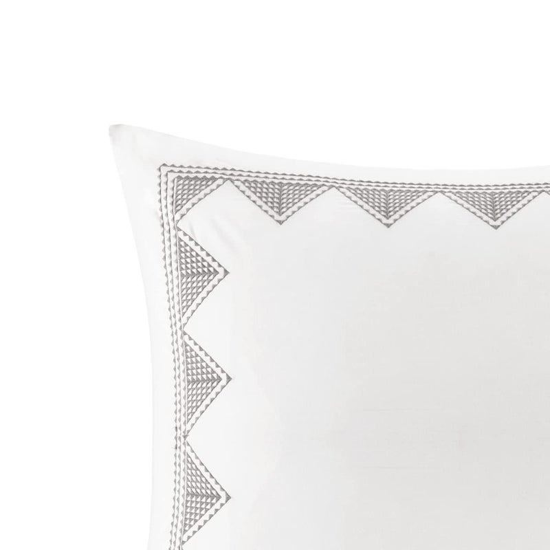 Ink+Ivy INK+IVY Pillow  26""x26""  White Euro Sham  - Image 3