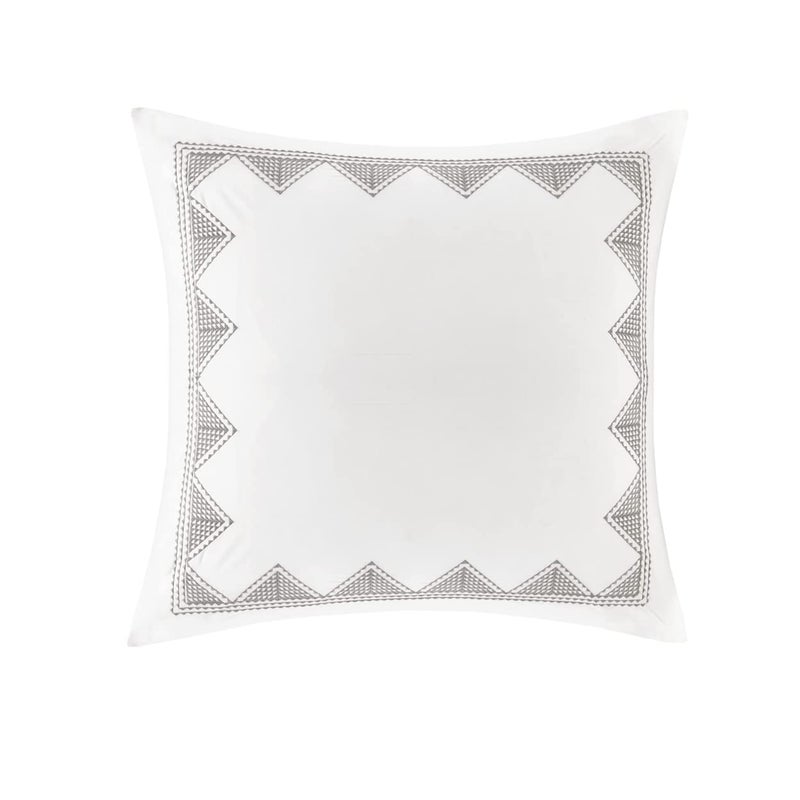 Ink+Ivy INK+IVY Pillow  26""x26""  White Euro Sham  - Image 1