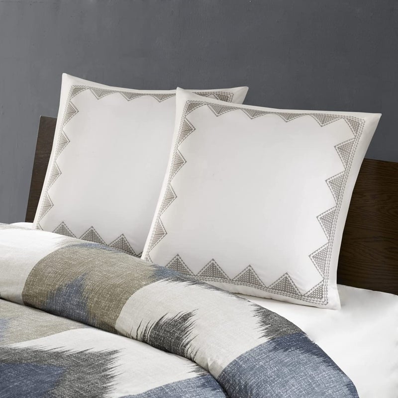 Ink+Ivy INK+IVY Pillow  26""x26""  White Euro Sham  - Image 2