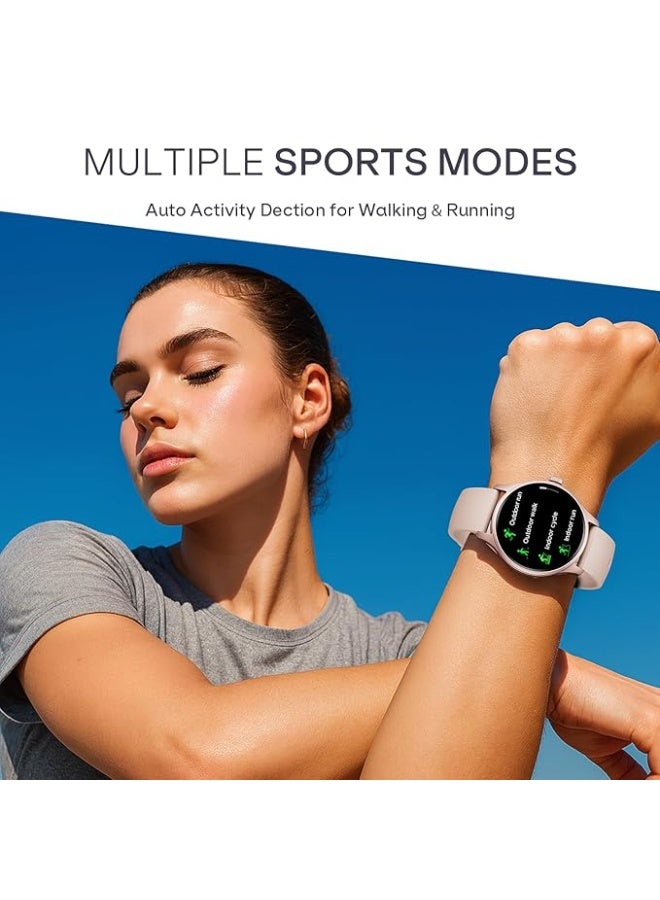 Boat Lunar Discovery Neo, 1.39" (3.5 cm) Round HD Display, Premium Metallic Finish, Animated Watchfaces, 100+ Sports Mode, Bluetooth Calling, Smart Watch for Men & Women (Cherry Blossom) - Image 3