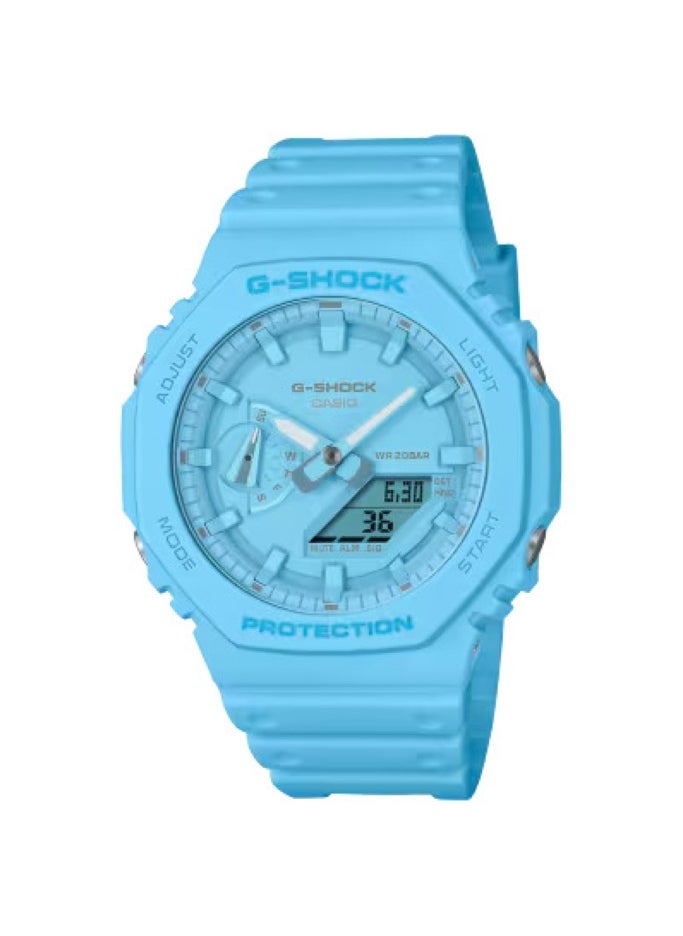 Casio G-shock GA-2100-2A2DR Carbon Core Guard Analog-Digital Watch - Stylish Design with Resin Band, Ideal for Daily Wear and Sports Activities - Turquoise blue watch - pzsku/Z82AD2F363C3427362D4DZ/45/_/1711003467/9c6ad50a-ed05-4725-96f7-9ce49f12aaa0